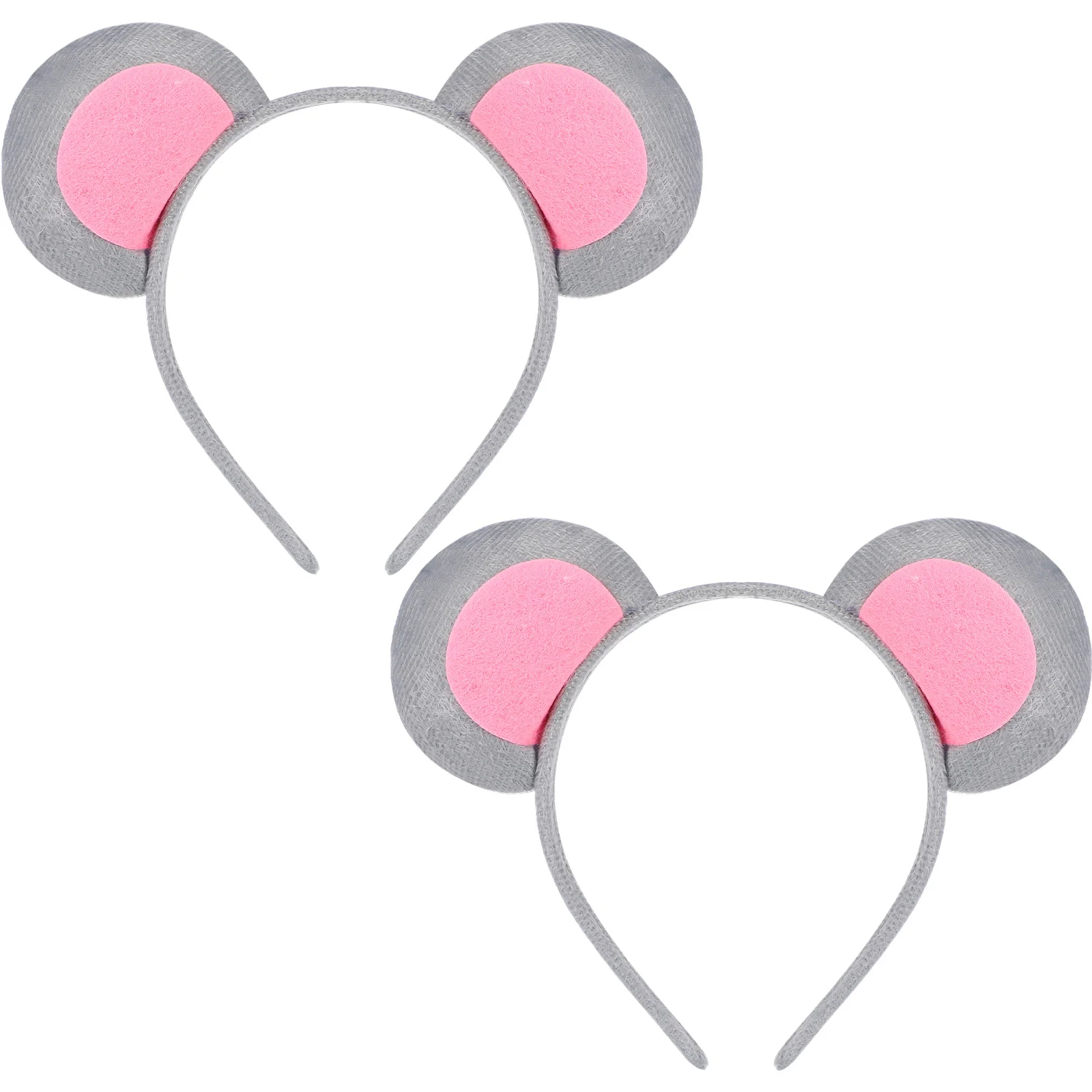 2 Pcs Clothing Child Girls Dresses Face Washing Kidcore Clothes Mouse Ear Party Headdress cartoon mouse headband short dresses ears for girls costume kids set accessories fabric rat tail