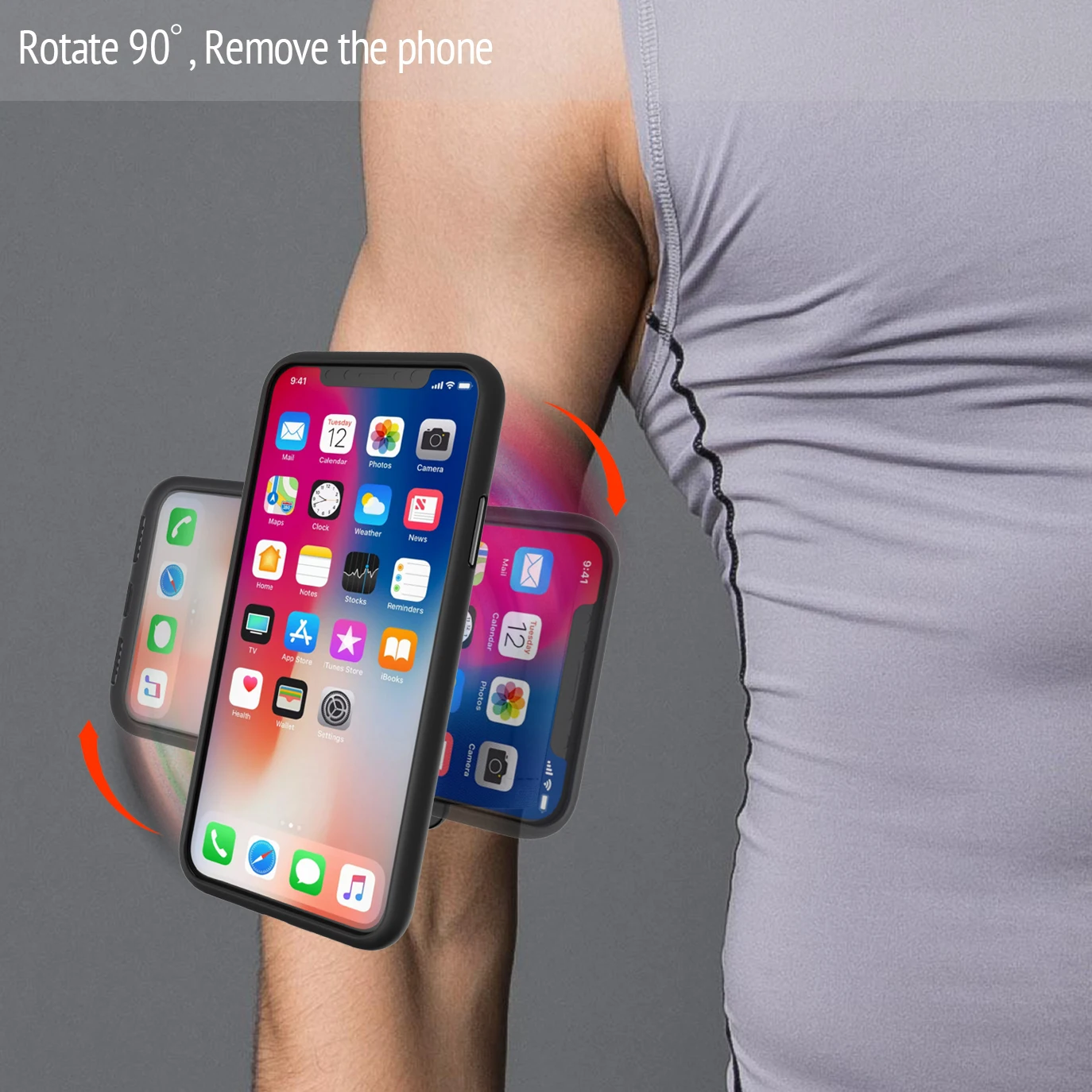 Outdoor Wristband Armbands Phone Holder Running Climbing Fitness Arm Band Wrist Case Stand Lock for iPhone Xiaomi Men Women