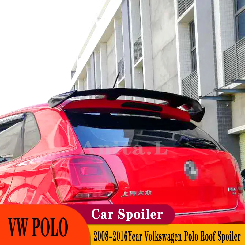 Per Vw Polo Mk5 Gti / R-Line Polo Mk5 6R 6C 2008 A 2016 Hatchback Spoiler Sul Tetto Ala Posteriore Retrofit Body Kit Decorare Accessori