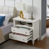 Monterey 6 Drawer Double Dresser and Nightstand Set (White) 6