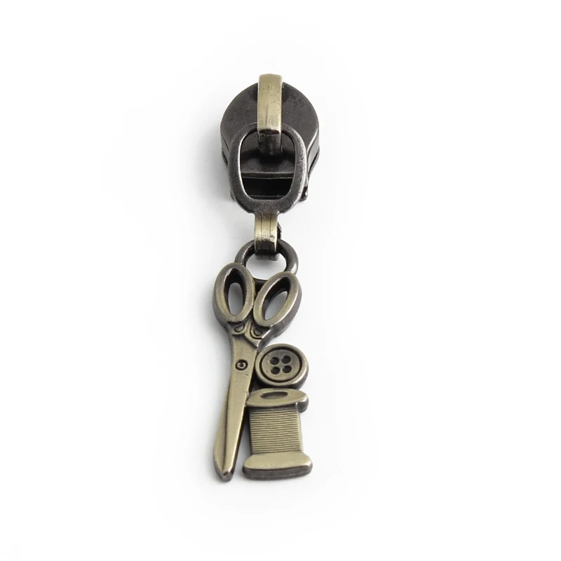 Metal Zipper Sliders Set 4