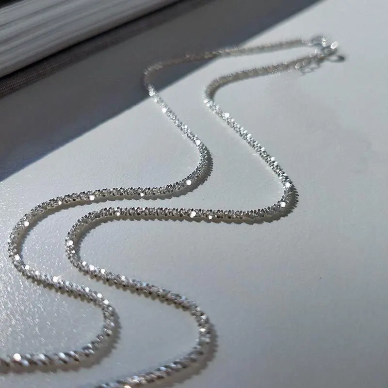 Italian S925 Sterling Silver Necklace for Woman