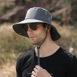 Waterproof Outdoor Sun Protection Breathable Mesh Hat (GRAY)