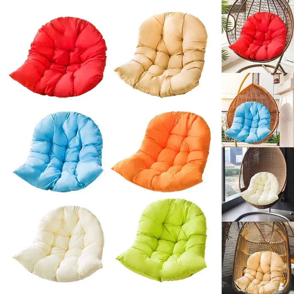 Hanging Egg Chair Cushion Soft Garden Rocking Cradle Chair Pads for Patio