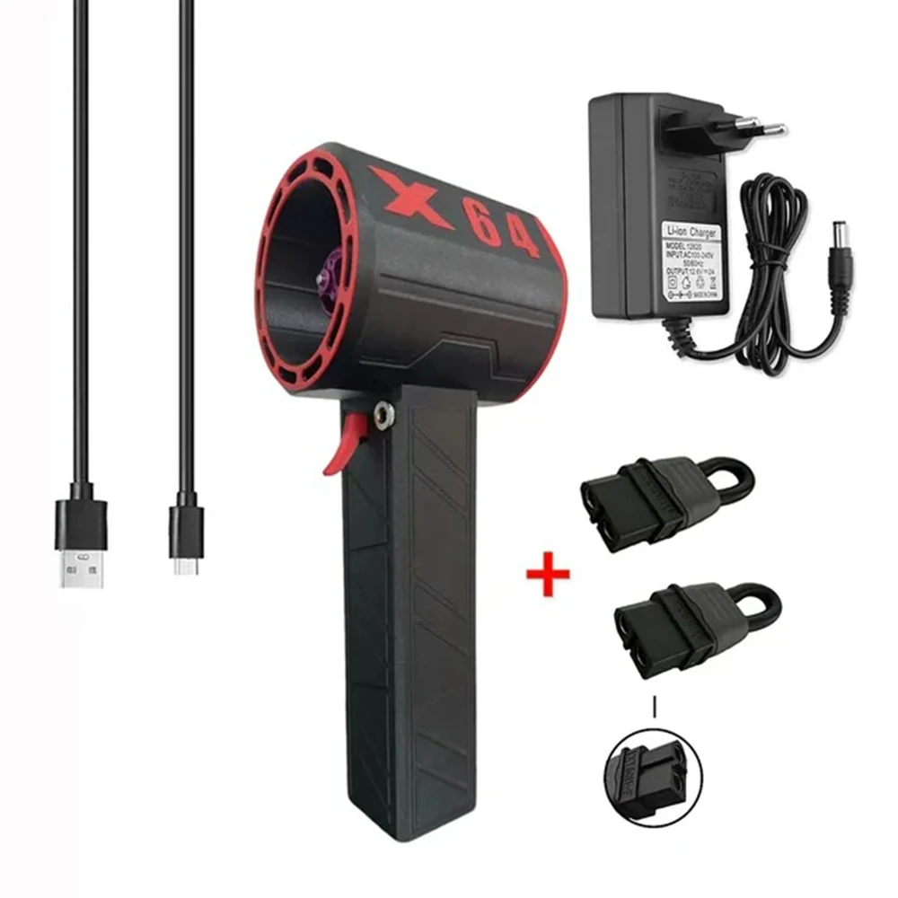 강력한 송풍기 핸드헬드 터보 제트 팬 64mm 브러시리스 강력한 1400G 추력 1000W 고출력 덕트 팬 터보 팬 자동차 에어 블로워