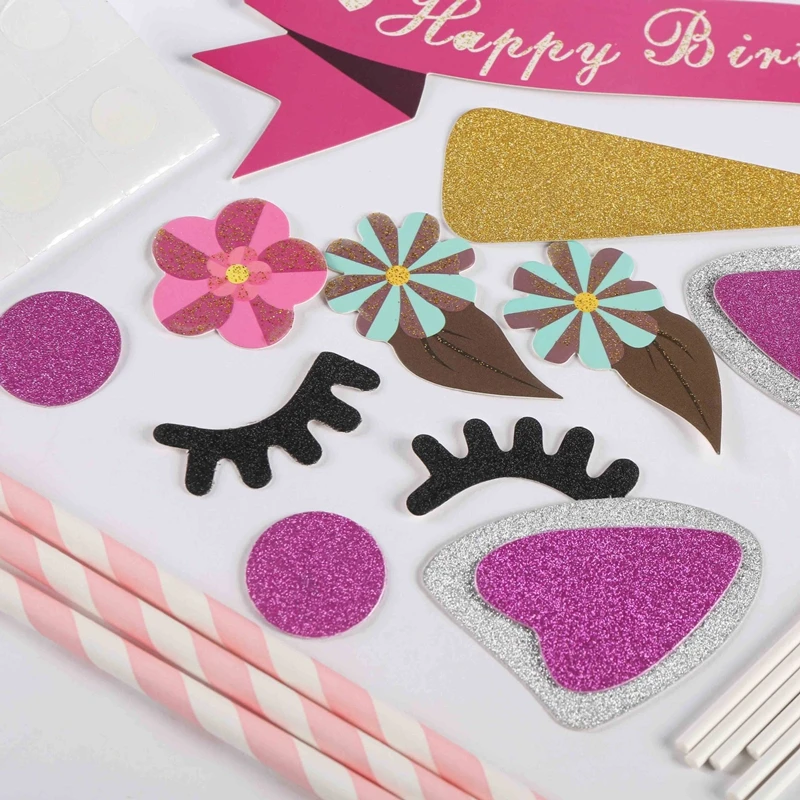 17 Einhorn-Kuchen-Topper Mit Zahnstochern – Bunt & Niedlich – Für Kindergeburtstag & Cupcake-Deko