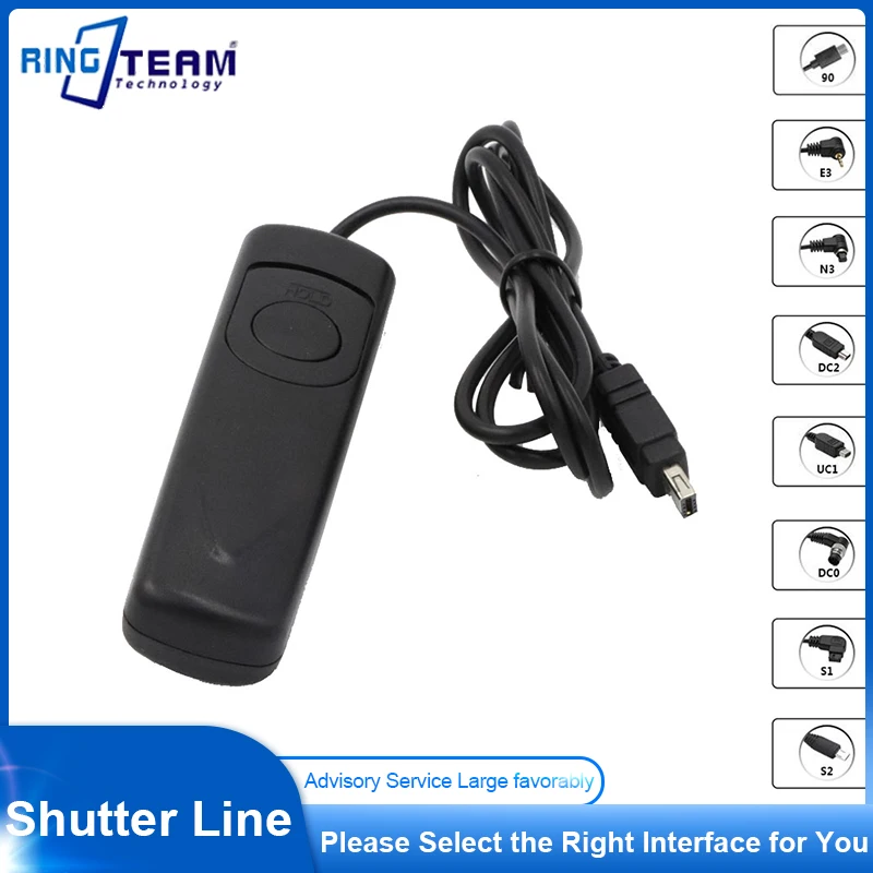 Fotocamera Dslr Timer Cablato Telecomando Otturatore Rilascio Dc0 Dc2 E2 L1 N3 E3 S1 S2 Cavo Uc1 Per Canon Nikon Sony Fujitsu Photo