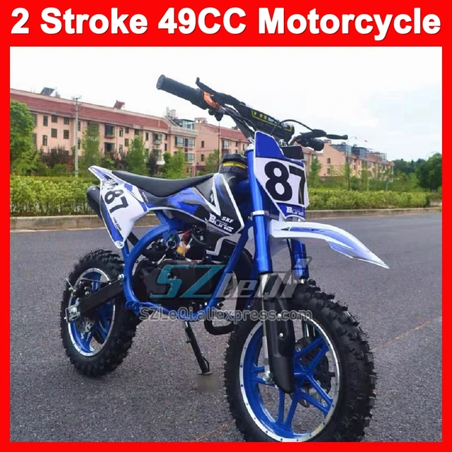 Mini Moto, Quad, Motard, Dirt Bike 50cc 2-Stroke Race Engine Blue