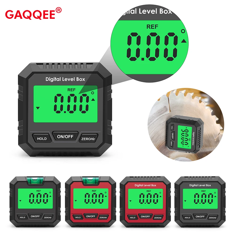 Digital Level Box Protractor Magnetic Based Angle Finder 90 Degree Ruler Bevel Testers Inclinometer Goniometer For Woodworking