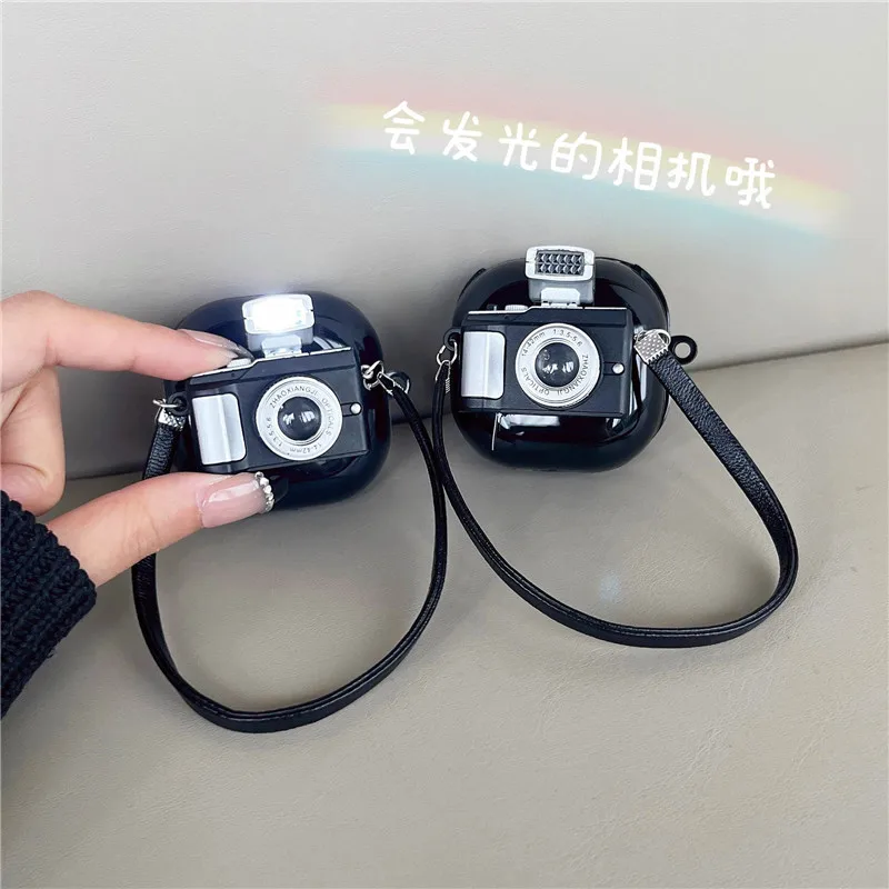 Per Samsung Galaxy Buds Live/Buds Pro 3D Camera Può Illuminare Buds2 Protezione Per Auricolari Con Cordino Per Galaxy Buds Live Case