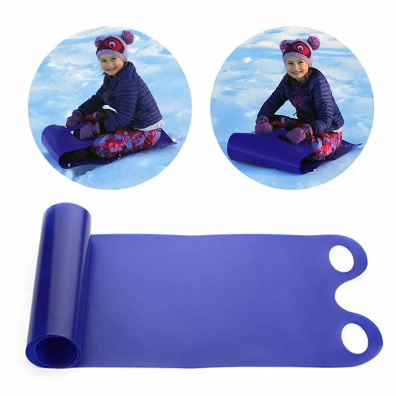 Snow Sled Flying Carpet Roll Up Snow Sled Snowboard Sledding Equipment Lightweight Outdoor Slider Mat For Kids