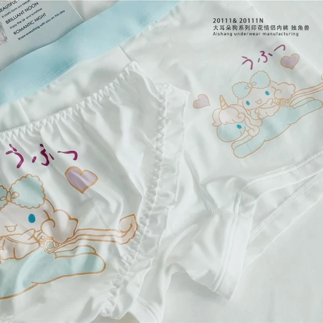 Cartoon Sanrioed Anime Cinnamoroll Underwear Ins Girl Heart Kawaii  Comfortable Couple Underwear Men's Boxer Pants Festival Gifts - AliExpress