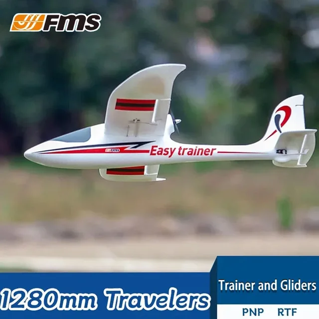 FMS 1280mm Easy Traine V2 RC Beginner Training Assemble Aircraft Beginner Backpush Fixed Wing Model Remote Control Adult Boy Toy 2