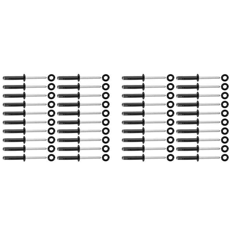 40 Pz Alluminio Kayak Canoa Tri-Grip O-Ring Rivetti Tri-Fold Montaggio Tri Rivet Kayak Canoa E Accessori Per Barche