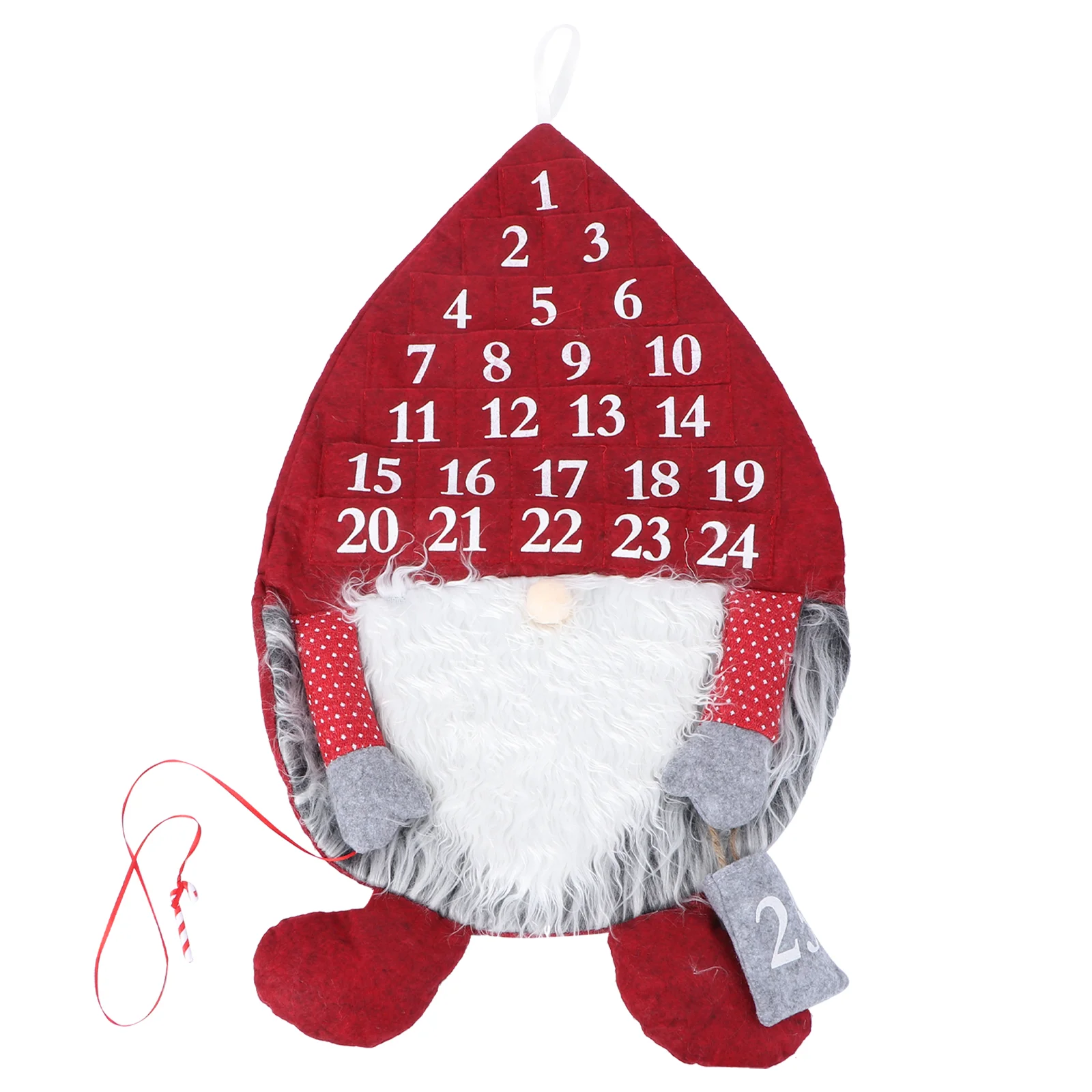 

Christmas Advent Calendar Swedish Tomte Santa Gnome Countdown to Christmas Calendar Kids Xmas Holiday Home Door Wall Decor