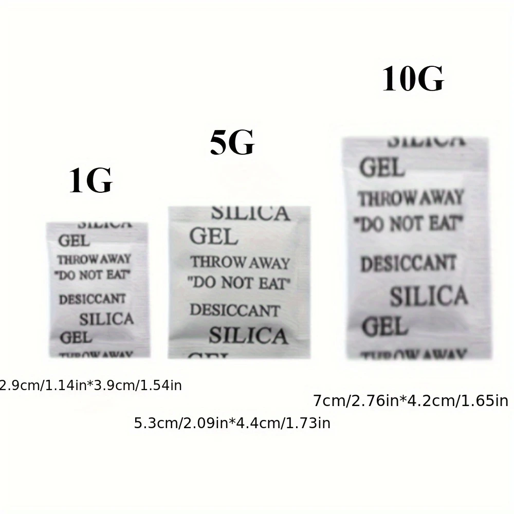 20 Pack Silica Gel Desiccant, Silica Gel Moisture Absorbent Beads-Moisture Absorber for Electronics, Clothing and Food Storage