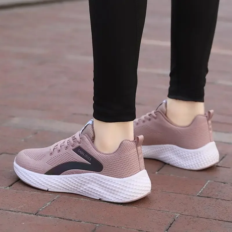 

Women's Thick-Soled 2024 New Summer and Autumn Versatile Sports Tenis Breathable White Shoes for Students