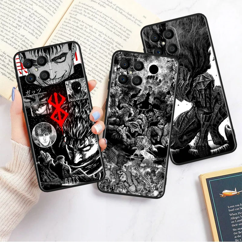 Berserk Anime For Honor Black Soft Phone Case Cover