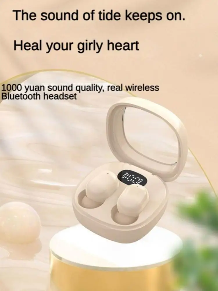 HYE Mini Auriculares Bluetooth Invisible Earphone Sleeping Headset Wireless Sleep Earbud Noise Reduction With Mic Charging Box