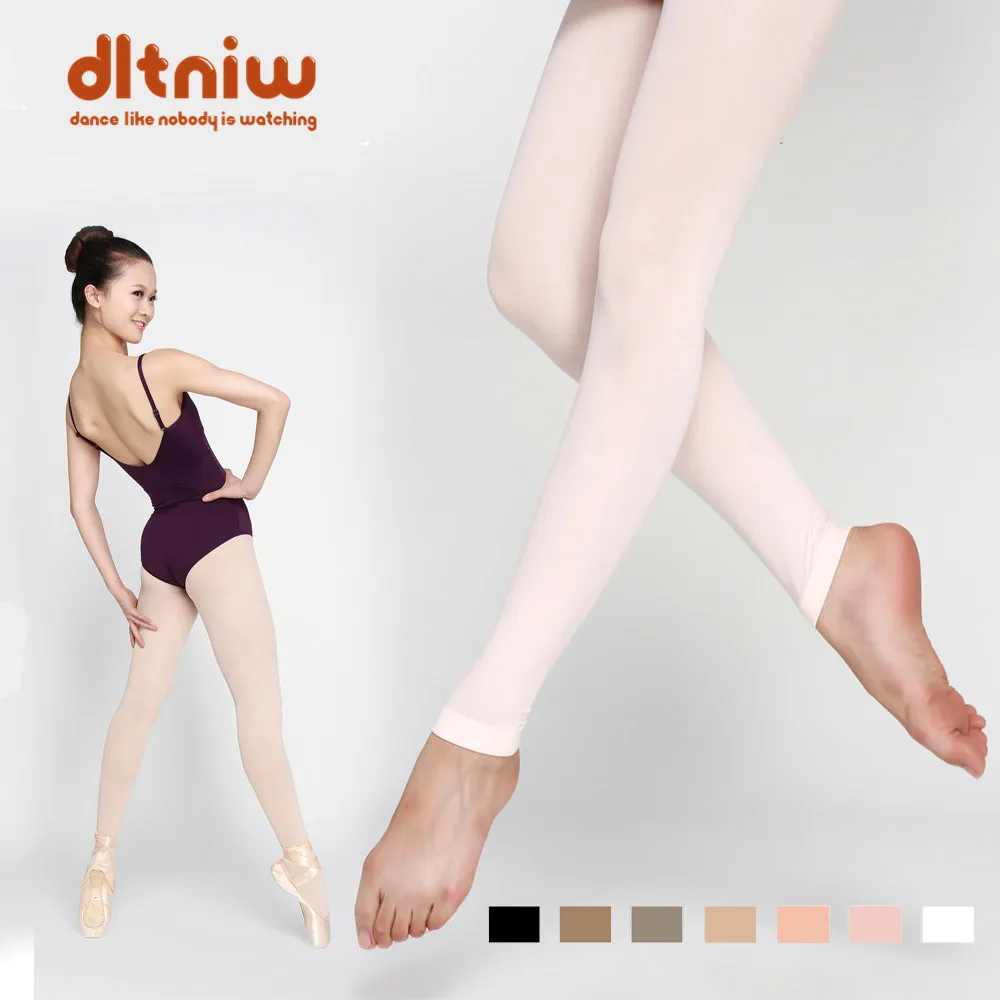 Wholesale SA To XLA Delicate Ballet Dancing Stocking Soft Leggings Footless Lady Panty-Hoss Dance Tights