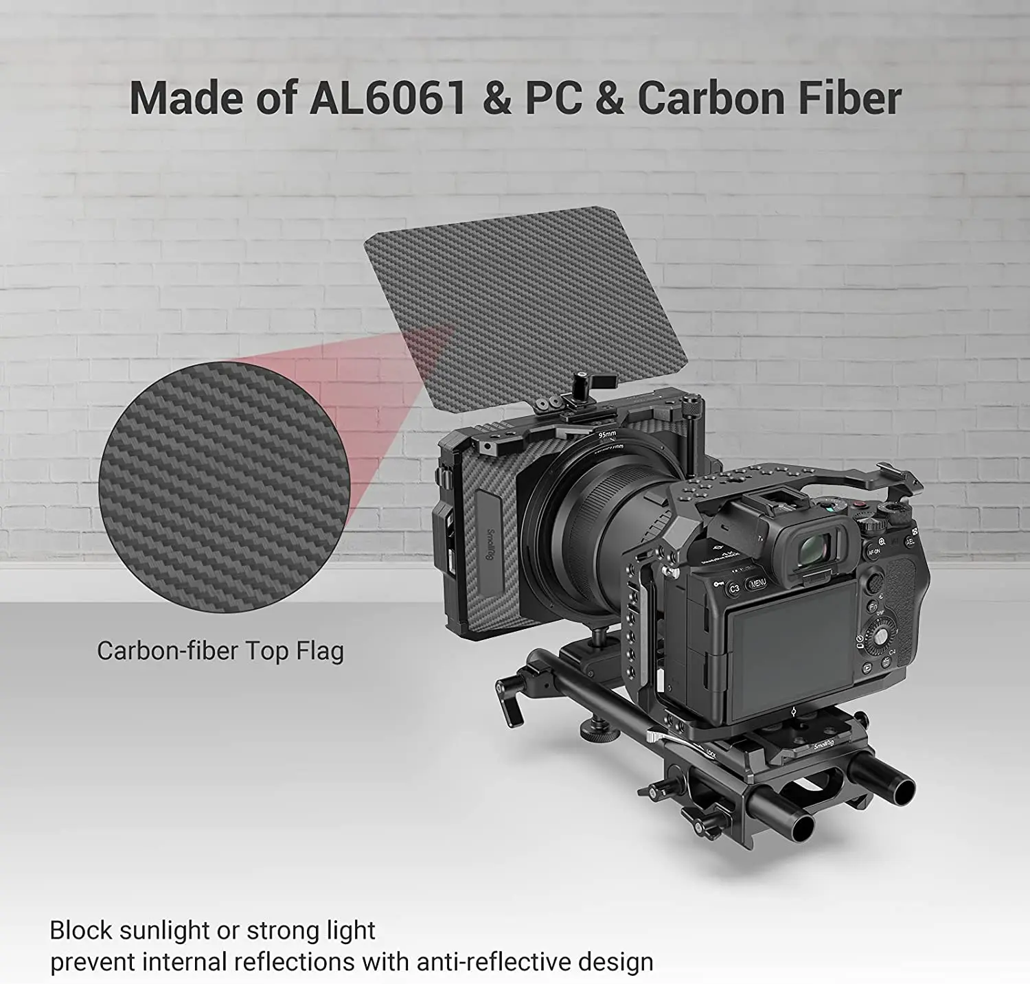 Mini Caixa Fosca Smallrig para Câmeras Dslr sem Espelho Compatível com 52 mm 55 mm 58 mm 62 mm 67 mm 72 mm 77 mm 82 mm 86 mm 3196 - Image 4