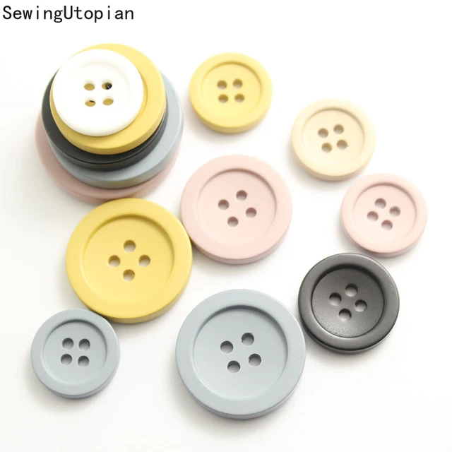  Pink Button 18L Sewing Button for Coats 4 Hole Buttons