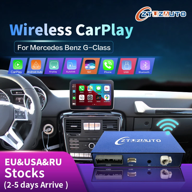 

Wireless CarPlay for Mercedes Benz G-Class W463 2012-2018 G63 G65 AMG G500 G 63 65 500 , with Android Auto Mirror Link Car Play