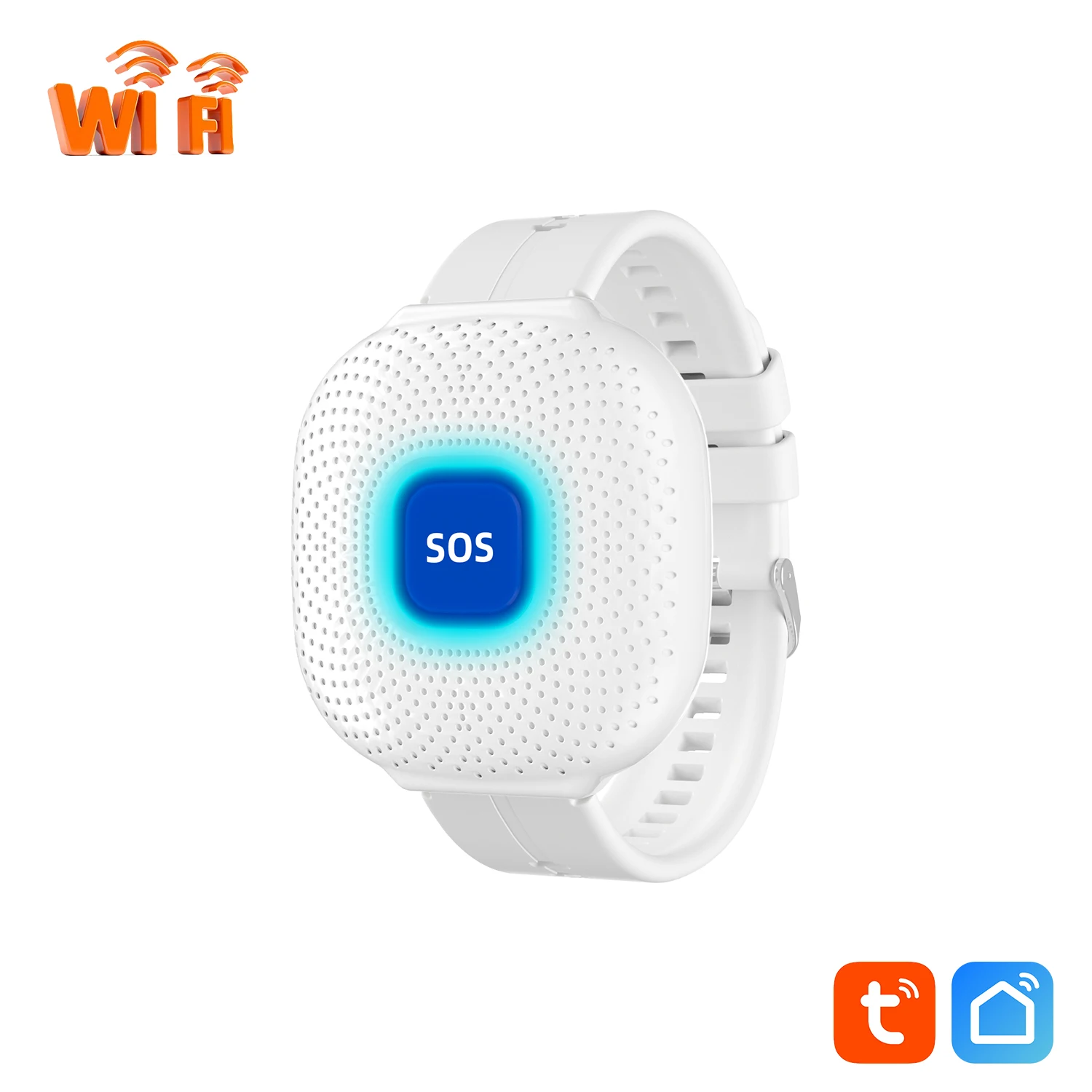 Bouton SOS intelligent Tuya WiFi sans fil, montre avec bouton d'appel d'urgence pour les personnes âgées, les enfants, les patients, alerte de sécurité et assistance à domicile 1