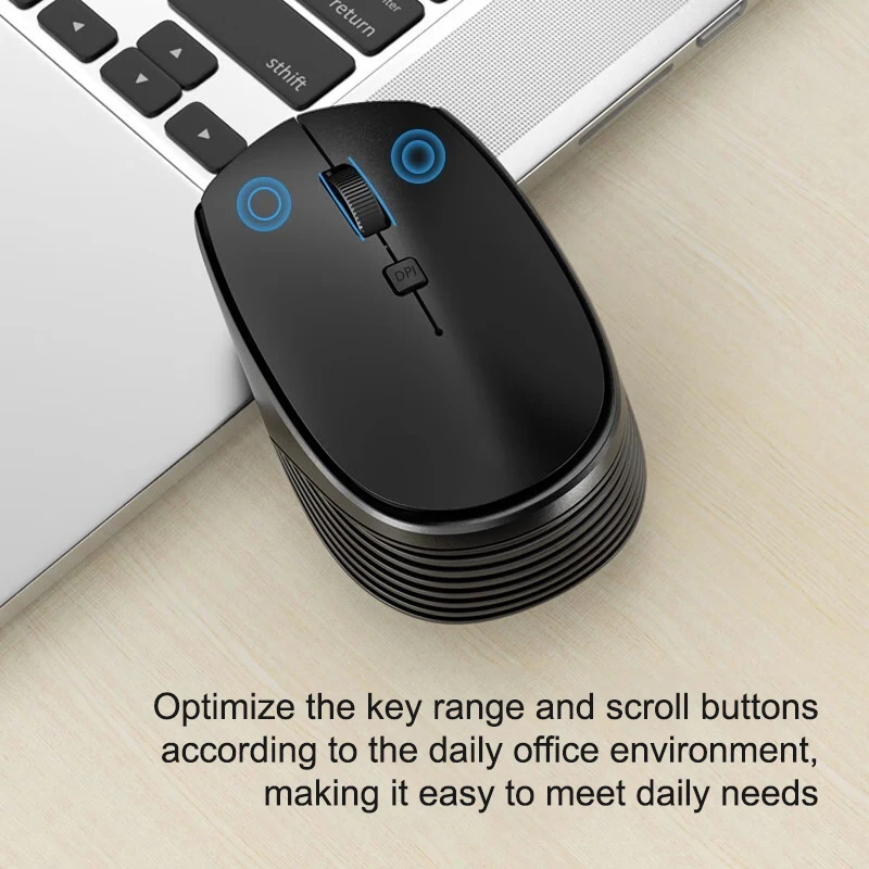 Wireless Mouse Gaming Mouse 2.4GHz Ergonomic Computer Mause with USB Receiver 1600 DPI Cordless Mice for Laptop PC Gamer