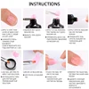 MEET ACROSS Extension Nail Gel Polish Set Acrylic Crystal Building Full Polygel For Nails Kit UV Varnish Nail Art Manicure Set 4