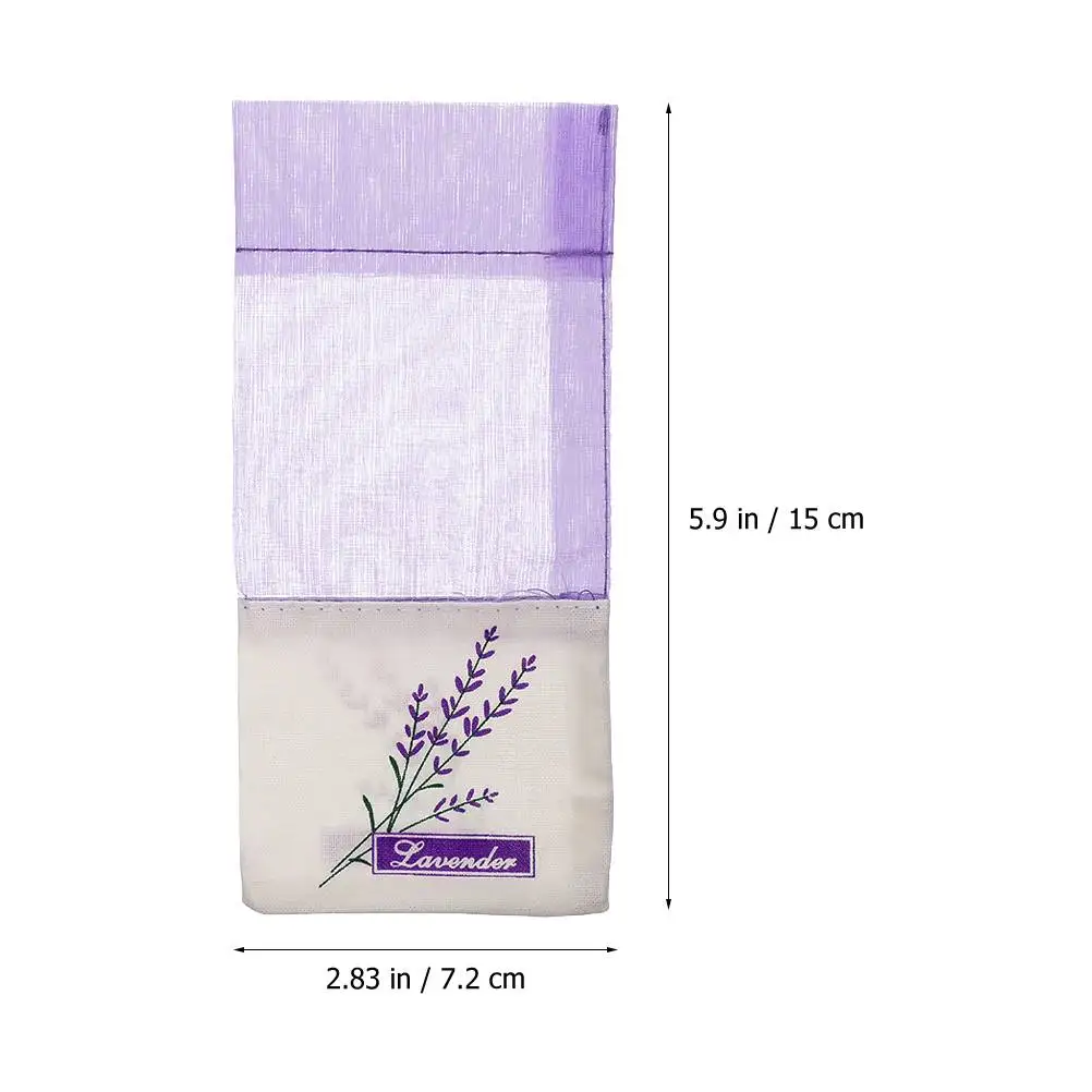 50pcs Lavender Sachet Bags Empty Deep Small Pouch Cotton Travel Packaging Decorative Aromatic Insect