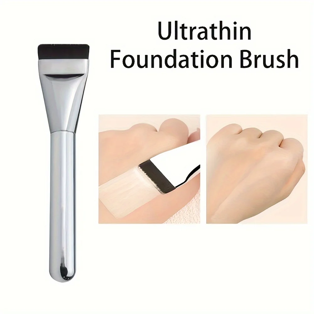 Flat-head Foundation Brush Ultra-thin Flat Brush Head Traceless Mask Brush Mixed Foundation Cream Makeup Brushes