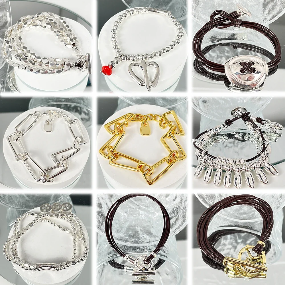 

Лидер продаж 2024, модный трендовый изысканный браслет для женщин, ювелирные изделия из серебра 925 пробы, подарок, бесплатная доставка, Прямая поставка