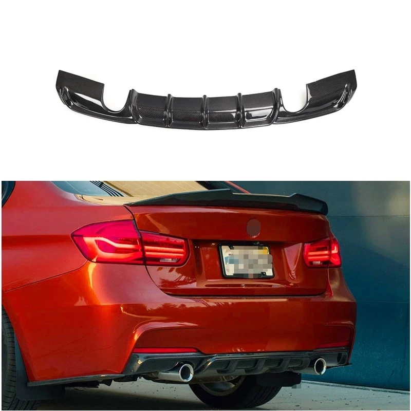 

M Performance M tech F30 Carbon Fiber Rear Lip Single Output Diffuser for F30 318 320 328 335 340 with M Package 2012-2018