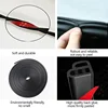 Car Door Seal Strip Rubber Double Layer Sealing Protector Weatherstrip Waterproof for Car Door Glass Window Door Hood Trunk 3