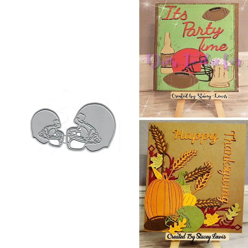 

Holiday Rugby Cap Metal Cutting Dies 2022 New Stencils Die Cut DIY Scrapbooking Album Paper Card Embossing