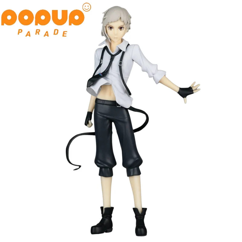 

In Stock Original Nakajima Atsushi GSC POP UP PARADE 16CM Anime Figure Bungo Stray Dogs Collectible Model Dolls Statuette Gift