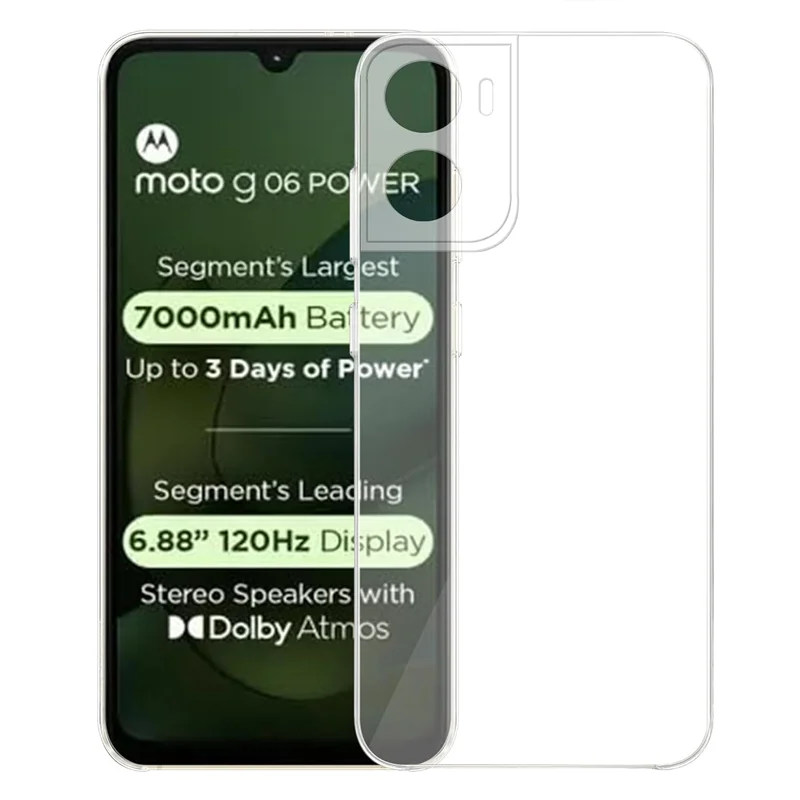 Ultra Thin Transparent TPU Soft Back Cover - Clear Protective Bumper Case