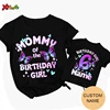 Girls Butterfly Birthday Family Matching Outfits Party Custom Name Toddler Shirt 6 Years Old Girl Outfit Familia Outfit T Shirts 2