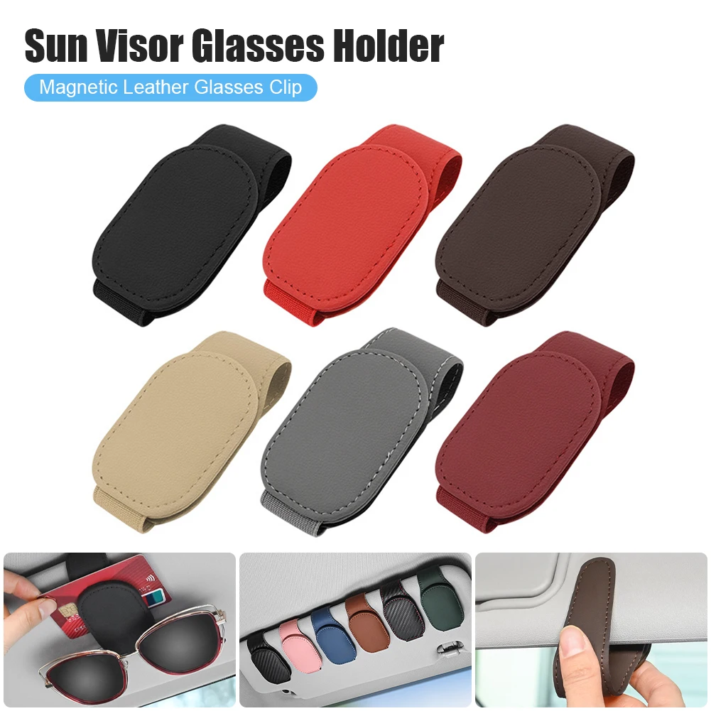 

Universal Car Auto Sun Visor Glasses Box Sunglasses Clip Card Ticket Holder Stand Fastener Pen Case Eyeglasses Car Accessories