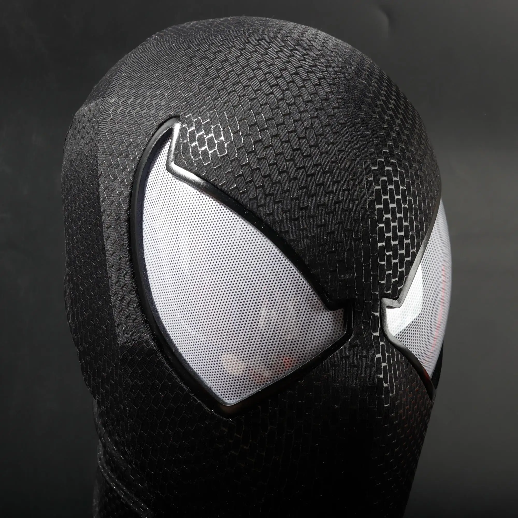 【Hello】ブラックスパイダーマンマスクのみ マーベルスーパーヒーローブラックスパイダーマンマスク、帯電