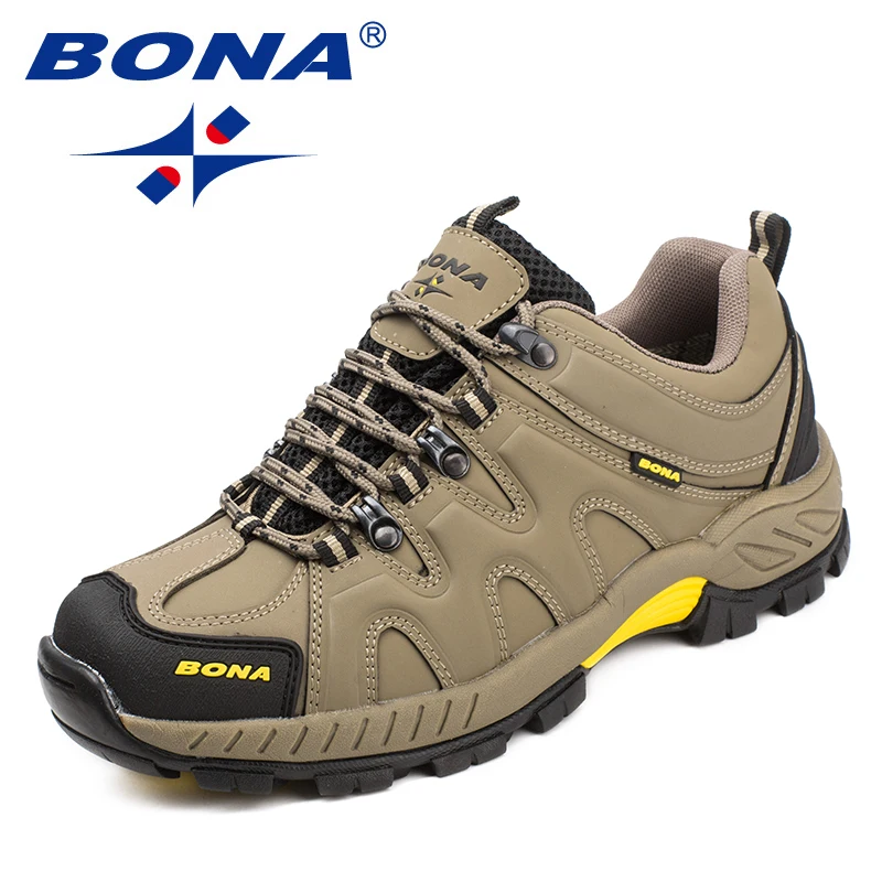 BONA – chaussures de randonnée à lacets pour hommes, baskets de Sport en plein air, Jogging, Trekking, livraison rapide et gratuite, nouvelle collection