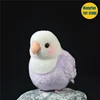 Lovebird Parrot High Fidelity Peony Parrot Plushie Budgerigar Budgie Plush Toys Lifelike Animals Simulation Stuffed Doll Toy 6
