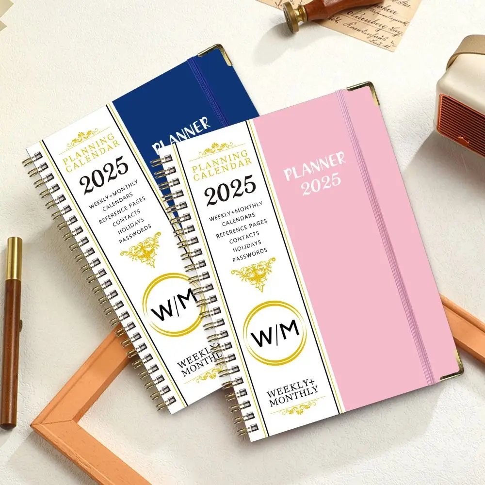 Paper Planner Notebook with Index Tags Coil 365 Days Diary Book School Supplies Notepads A5 Daily Plan Schedule Notepad schedule notebook notebook diary journal notebook diary