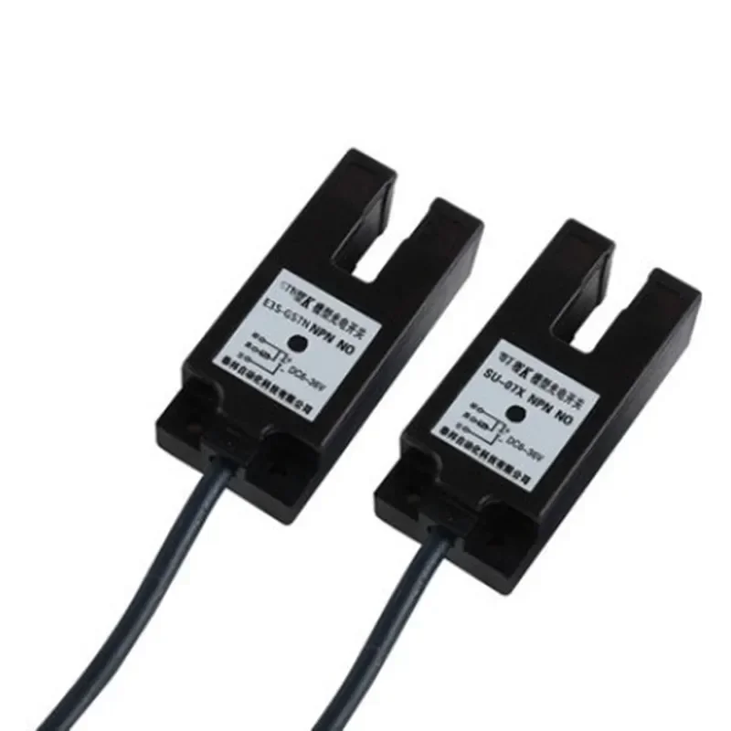 2pcs Switch Sensor SU-07X/XP/E3S-GS7N/N2/P/07NK Slot Type Photoelectric Switch U-type Sensor Edge Correction Slot Width 7mm