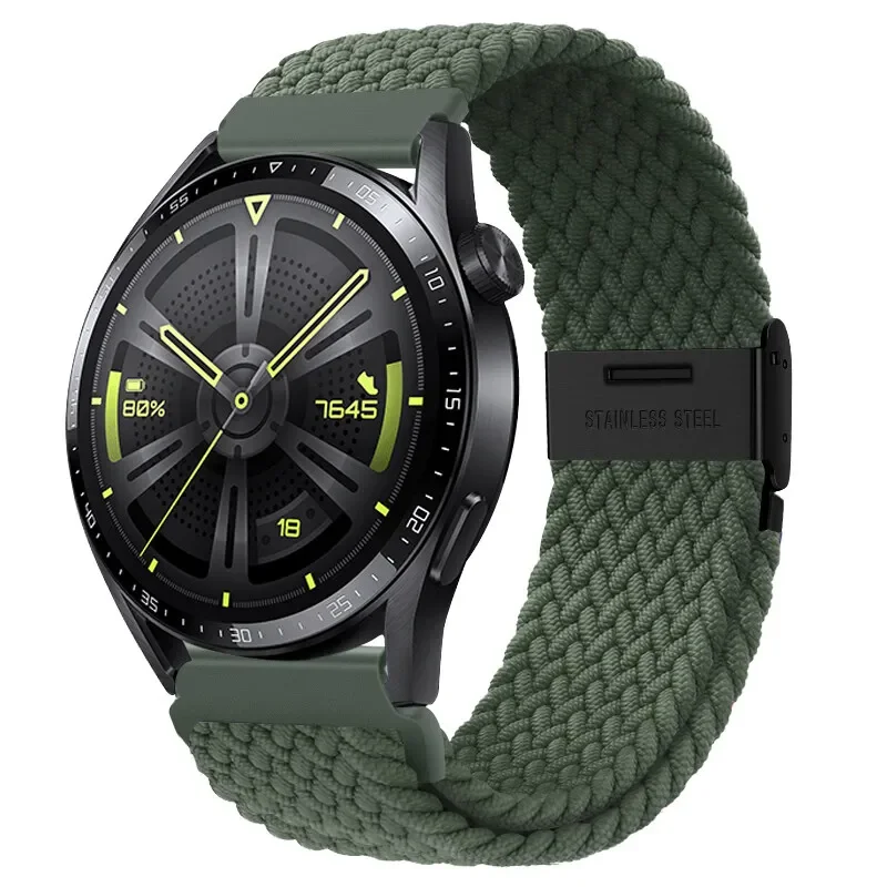 Braided Elastic Bracelet 20/22mm Smartwatch Strap