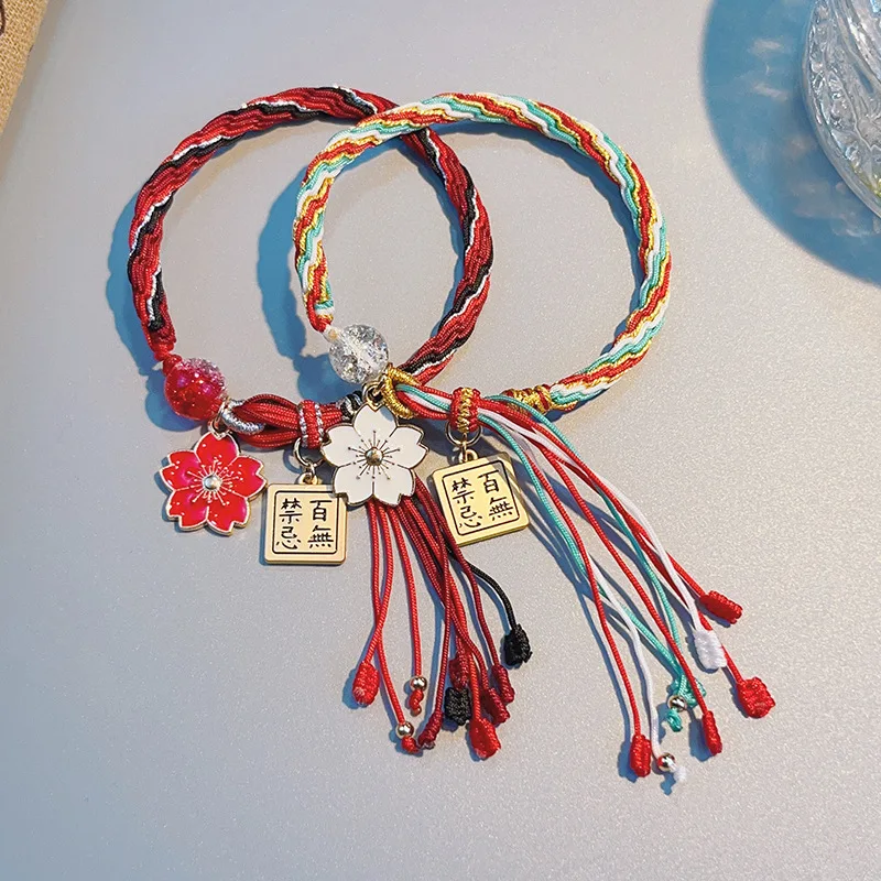 

Плетеные веревочные браслеты Tian Guan Ci Fu для женщин, браслеты Xie Lian, амулетный браслет Хуа Чэн, аниме, ювелирные изделия, модные аксессуары