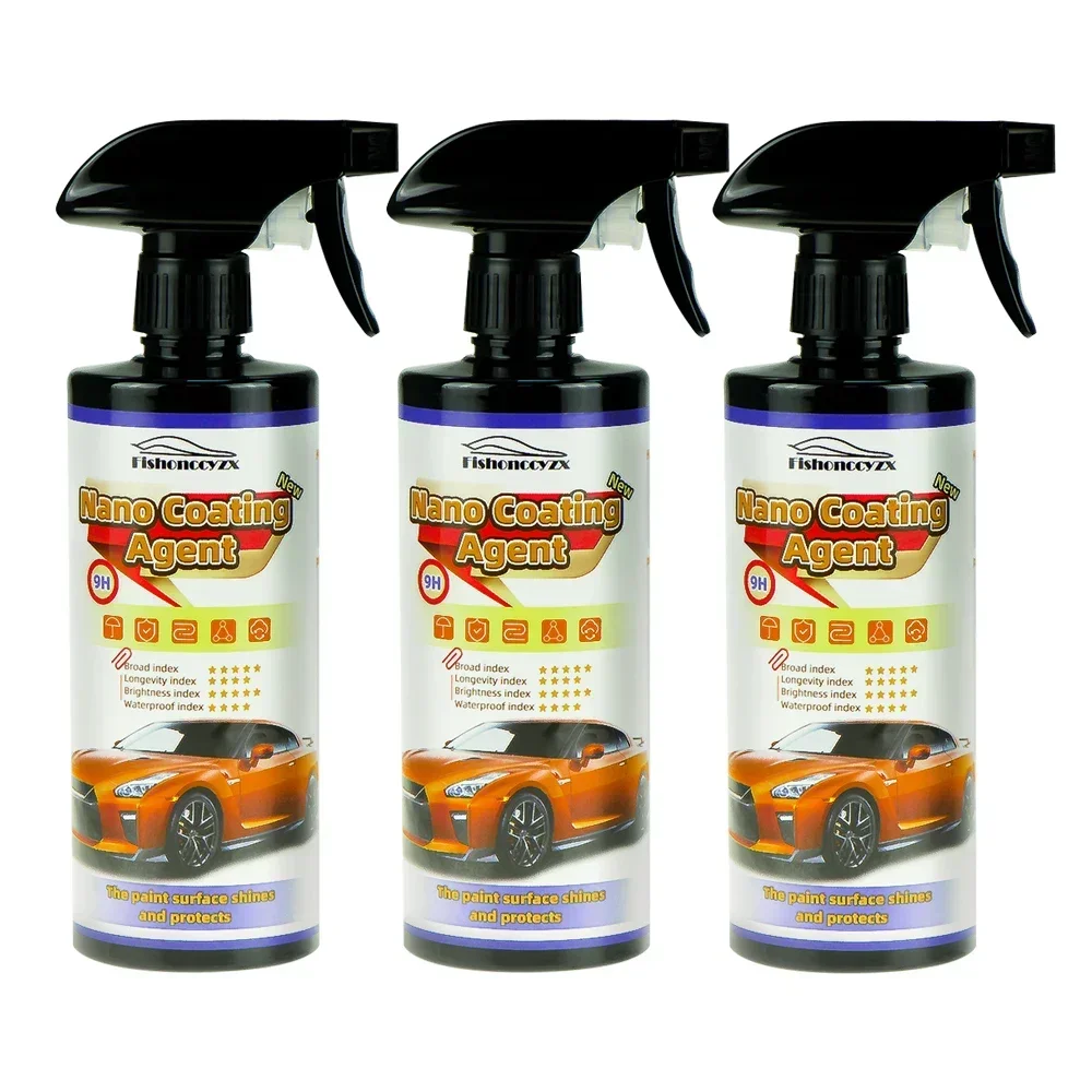 

9H Car Liquid Ceramic Coat Super Hydrophobic Glass Coating Set Polysiloxane and Nano materials Ceramics For Cars