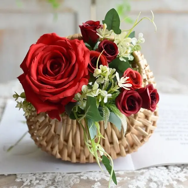 Willow Rattan Wedding Basket 5