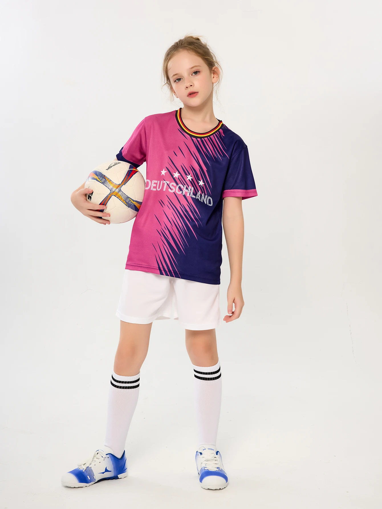 Kids Soccer Jersey Away for Boys & Girls 24/25 Children Soccer Uniforms Suruida Germany